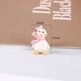 Vịt trắng mini trang trí màn hình DVD , Vè gương, bảng sdt ô tô