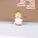 Vịt trắng mini trang trí màn hình DVD , Vè gương, bảng sdt ô tô