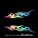 Sticker Laser Phản Quang Nhiều Màu Sắc Dán Kính Chắn Gió Xe Hơi