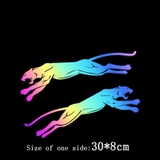 Sticker Laser Phản Quang Nhiều Màu Sắc Dán Kính Chắn Gió Xe Hơi