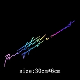 Sticker Laser Phản Quang Nhiều Màu Sắc Dán Kính Chắn Gió Xe Hơi