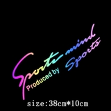 Sticker Laser Phản Quang Nhiều Màu Sắc Dán Kính Chắn Gió Xe Hơi