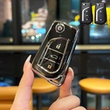 (TPU) Ốp khóa mạ nhựa dẻo silicon hãng xe TOYOTA