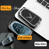 Bộ ốp kim loại lưng da + móc khoá dây da hãng Vinfast