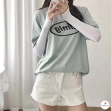 Găng Tay Chống Nắng Xỏ Ngón Nam Nữ, Ống Tay Chống Nắng Chống Tia UV Chất Cotton Lạnh Thoáng Khí