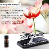 [Tặng Kèm Tinh Dầu] Bảng số điện thoại kèm nước hoa năng lượng mặt trời hình máy bay trực thăng gắn taplo ô tô - MB07