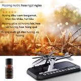 [Tặng Kèm Tinh Dầu] Bảng số điện thoại kèm nước hoa năng lượng mặt trời hình máy bay trực thăng gắn taplo ô tô - MB07