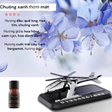 [Tặng Kèm Tinh Dầu] Bảng số điện thoại kèm nước hoa năng lượng mặt trời hình máy bay trực thăng gắn taplo ô tô - MB07