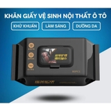 Khăn ướt vệ sinh nội thất oto tiện dụng - Giấy ướt phục hồi nội thất sáng bóng