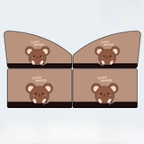 (combo 4) Rèm che nắng ô tô cách nhiệt có nam châm Chuột Lucky