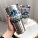 Cốc đun nước tiện lợi trên ô tô 12V - Heated travel mug - Đế liền 500ml hộp xanh