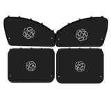 Rèm che nắng ô tô cách nhiệt có nam châm hiình hoa trà