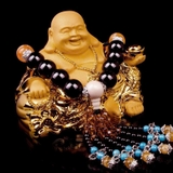 Tượng Phật Di Lặc Maitreya Mạ Vàng (12x10x8)