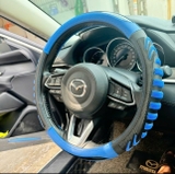 Bọc vô lăng Luxury Car vân carbon phối da nhiều màu size 38-47cm xe con xe tải - L25