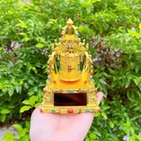 (5 Mẫu) Tượng Quan Âm Bồ Tát Hai Mặt Mạ Vàng Toạ Đế Sen - Trang Trí Ô Tô
