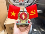 Bộ Cờ Đảng Và Cờ Tổ Quốc Trang Trí Xe Ô Tô, Văn Phòng Bàn Làm Việc