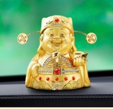 (5 Mẫu) Tượng Quan Âm Bồ Tát Hai Mặt Mạ Vàng Toạ Đế Sen - Trang Trí Ô Tô