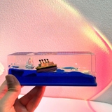 Mô Hình Thuyền Bất Tử trong bể nước, Tàu Titanic, Trang Trí Decor, Trưng Bày Taplo Ô Tô, Làm Quà Tặng Người Thân, Bạn Bè