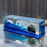 Mô Hình Thuyền Bất Tử trong bể nước, Tàu Titanic, Trang Trí Decor, Trưng Bày Taplo Ô Tô, Làm Quà Tặng Người Thân, Bạn Bè