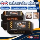 Khăn ướt vệ sinh nội thất oto tiện dụng - Giấy ướt phục hồi nội thất sáng bóng