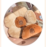 Lót Ghế Ô Tô Gối Tựa Ô Tô Hoạ Tiết Chuột Capybara Dễ Thương