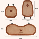 Lót Ghế Ô Tô Gối Tựa Ô Tô Hoạ Tiết Chuột Capybara Dễ Thương