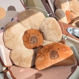 Lót Ghế Ô Tô Gối Tựa Ô Tô Hoạ Tiết Chuột Capybara Dễ Thương