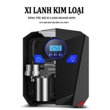 Bơm lốp ô tô, xe máy AIKESI bơm hơi 12V đồng hồ điện tử tự ngắt