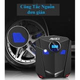 Bơm lốp ô tô, xe máy AIKESI bơm hơi 12V đồng hồ điện tử tự ngắt