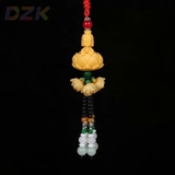 Khánh treo xe phong thủy, dây tua rua đá