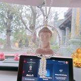 Khánh thích ca sen đá treo gương phong thuỷ