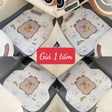 Thảm Lót Sàn Ô Tô - Thảm Rối Đế Nhựa Dẻo Có Gai Chống Trơn Trượt Họa Tiết Hoạt Hình Đáng Yêu