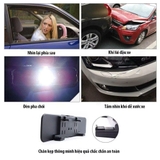 Gương chữ nhật gắn gương chiếu hậu