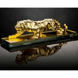 Tượng Hổ vằn đính đá  trang trí Taplo - chúa sơn lâm