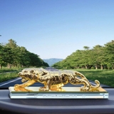 Tượng Hổ vằn đính đá  trang trí Taplo - chúa sơn lâm