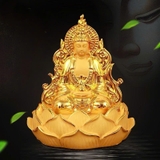 (6 mã) Tượng phật mạ vàng Quan Âm