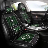 (KH) Lót ghế ô tô, Lót lưới nâng lưng hạt gỗ massage chống nóng tạo cảm giác thoải mái