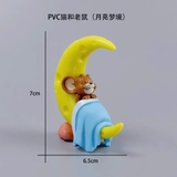 Mô hình Tom & Jerrry và mèo ngủ gật, heo béo, thỏ trắng, chó lười decor bàn học bàn làm việc