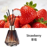 Nước hoa tinh dầu thơm phòng kèm hoa khuếch tán 60ml - lọ thuỷ tinh cắm que OKATI