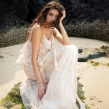 RUFFLES CHIFFON DRESS