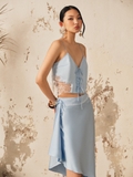 SEA BLUE SKIRT