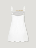 TROPICAL WHITE MINIDRESS