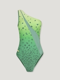LEOPARD TANKINI GREEN