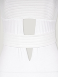 CURVY WHITE TANKINI