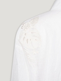 EMBROIDERY WHITE LINEN SHIRTS