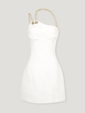 CHAIN WHITE MINIDRESS