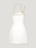 CHAIN WHITE MINIDRESS