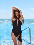 BLACK HALTER TANKINI