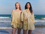YELLOW LINEN SHORTS