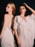WHITE EMBROIDERED LINEN TUNIC